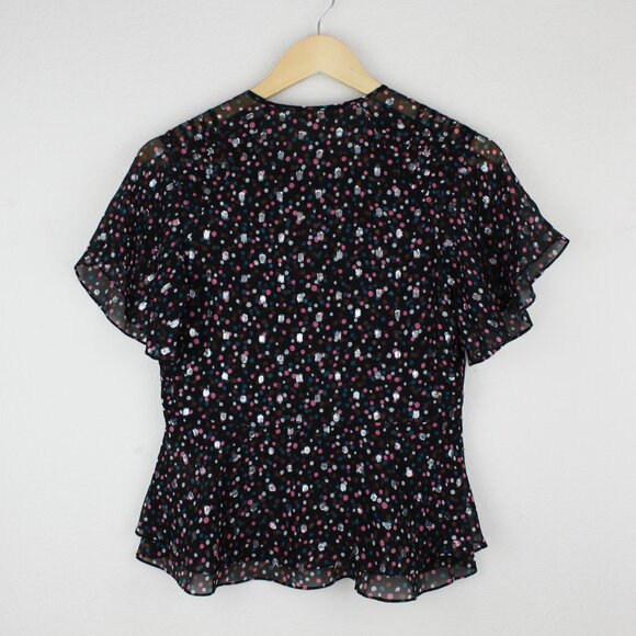 NEW Diane von Furstenberg DVF Mildred Silk-Blend Peplum Top- Work Weekend Style - Picture 6 of 14